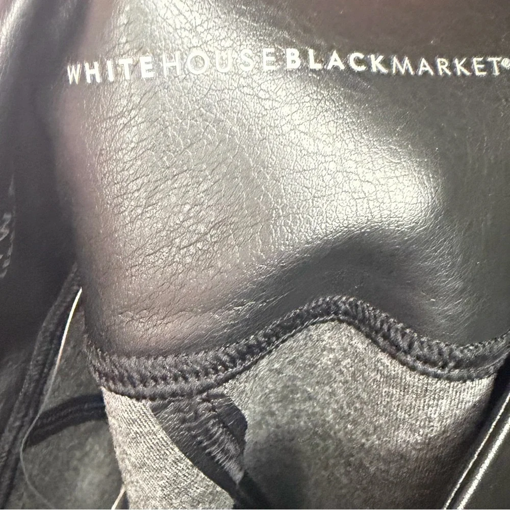 White House Black Market Faux Leather Runway Leggings – Size 0R - Picture 3 of 4